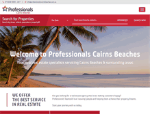 Tablet Screenshot of professionalscairnsbeaches.com.au